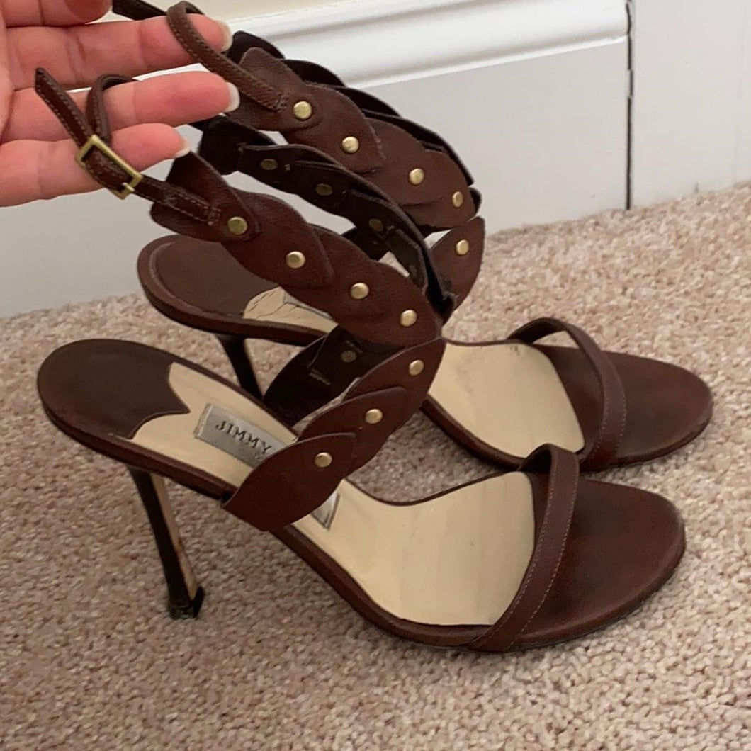 Jimmy Choo Gladiator Heels with Stud Details Size 8 – The Stock Room NJ